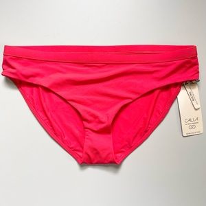 Calia Large bikini swimsuit bottoms bright salmon pink NWT New